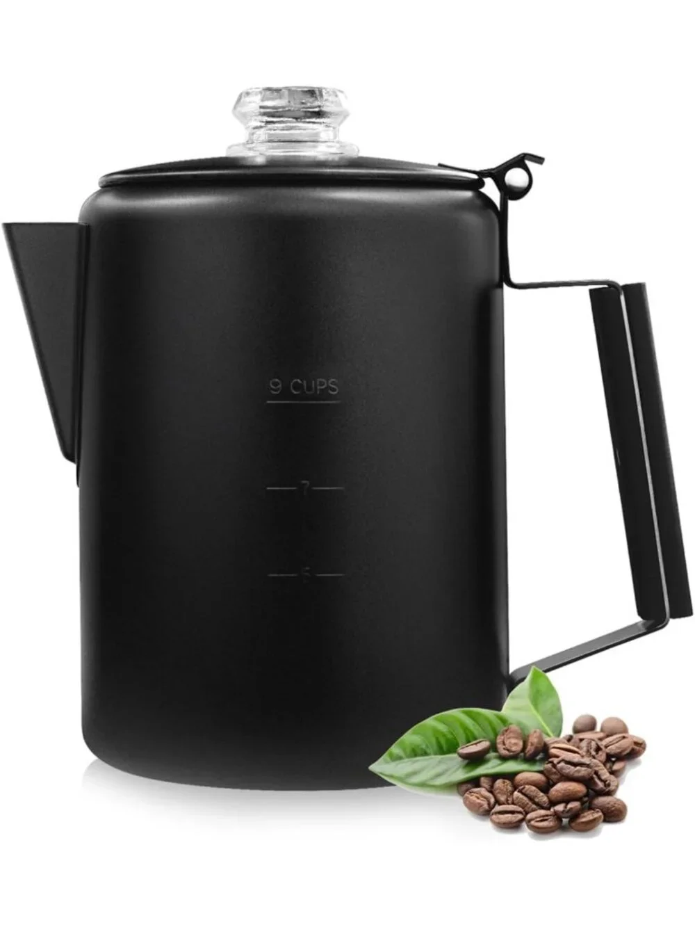 Stainless Steel 9-Cup Stovetop Coffee Percolator - Outdoor Camping & Home Use